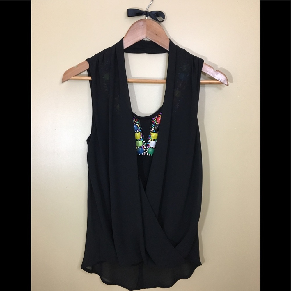 XOXO UNIQUE JEWELED SLEEVELESS CAMI